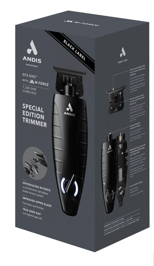 Andis GTX-Exo Black Label M-Force Special Edition Cordless Trimmer